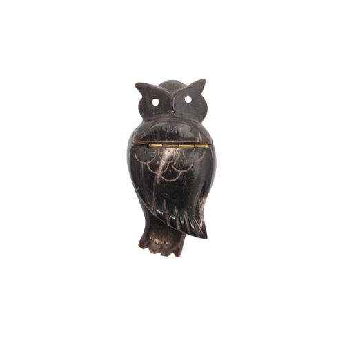 Artisanal Ox Horn Box - Small Owl