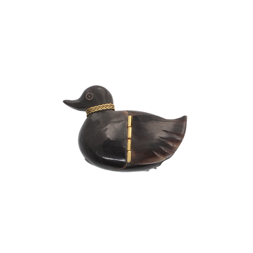 Artisanal Ox Horn Box - Duck