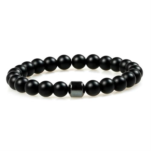 Black Matte Stone Bracelet 8mm