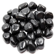 Black Agate tumbled stone 250 gram