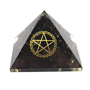 Orgonite Pyramid- Black Tourmaline, Pentacle