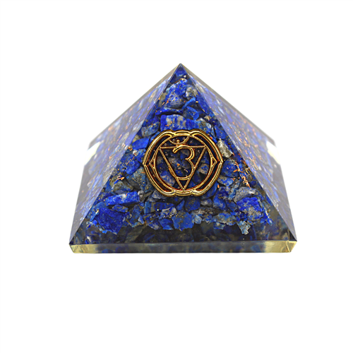 Orgonite pyramid - Third Eye chakra, Sodalite