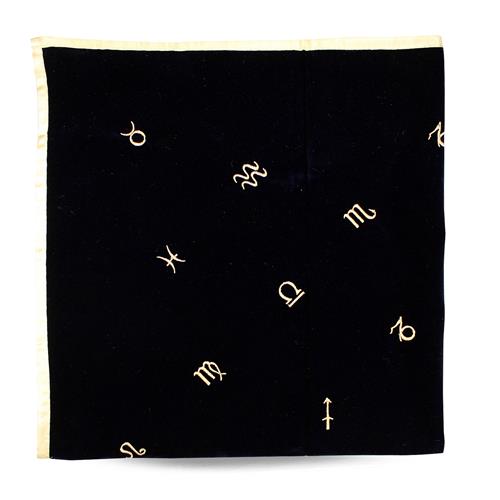 VELVET TABLE CLOTH-ZODIAC 32X32"