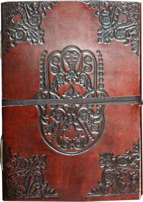 LEATHER JOURNAL - LEATHER CORD TO WRAP AROUND FATIMA HAND 3