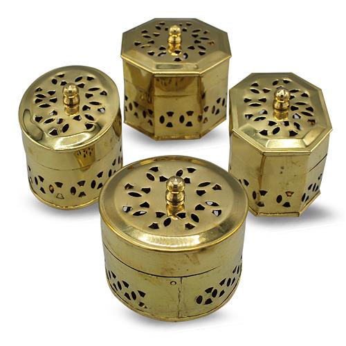 Gold Storage Box set of 4 (8x5x6cm)