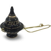 Black Engraved Hanging Burner (10 cm)