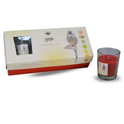 Green Tree Yoga glass votive 3 pc candle giftset