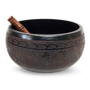 Singing Bowl aluminium 20 cm Buddha Red