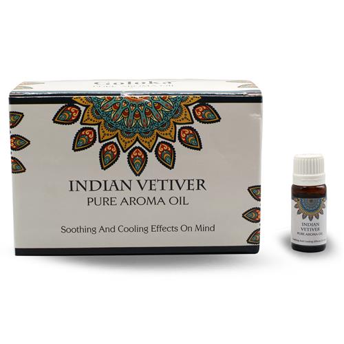 Goloka Indian Vetiver Aroma Oil Pack