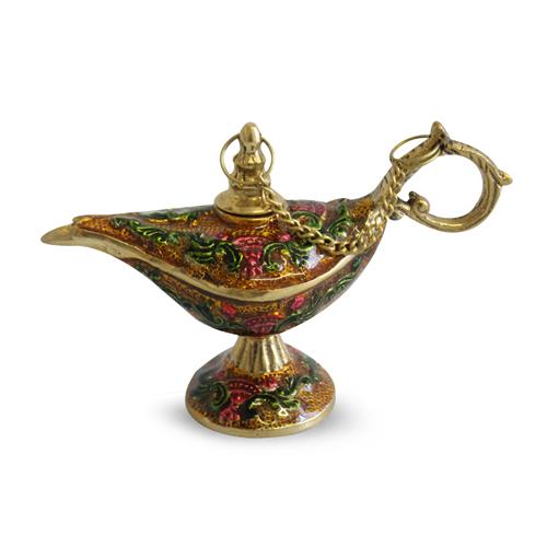 Brass Lamp Alladin Meena Color 7cm