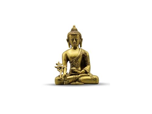 Buddha Sitting - Brown Gold Finish 8"
