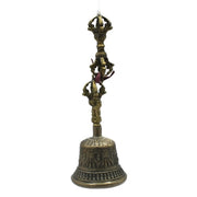Tibetan Bell and Dorje Set - Antique Bronze finish 5"