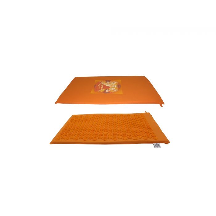 Acupressure Shakti Mat Orange With Orange Spike Buddha