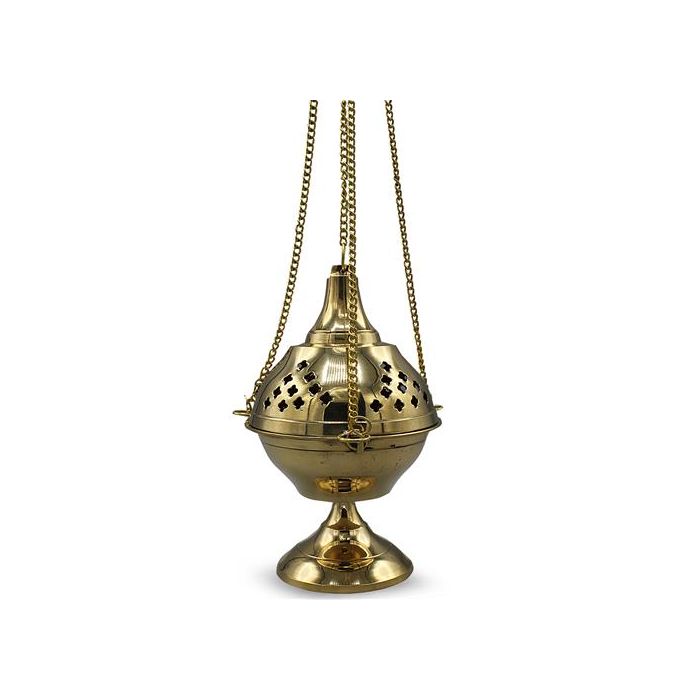 Brass Hanging Incense Holder (20cm)