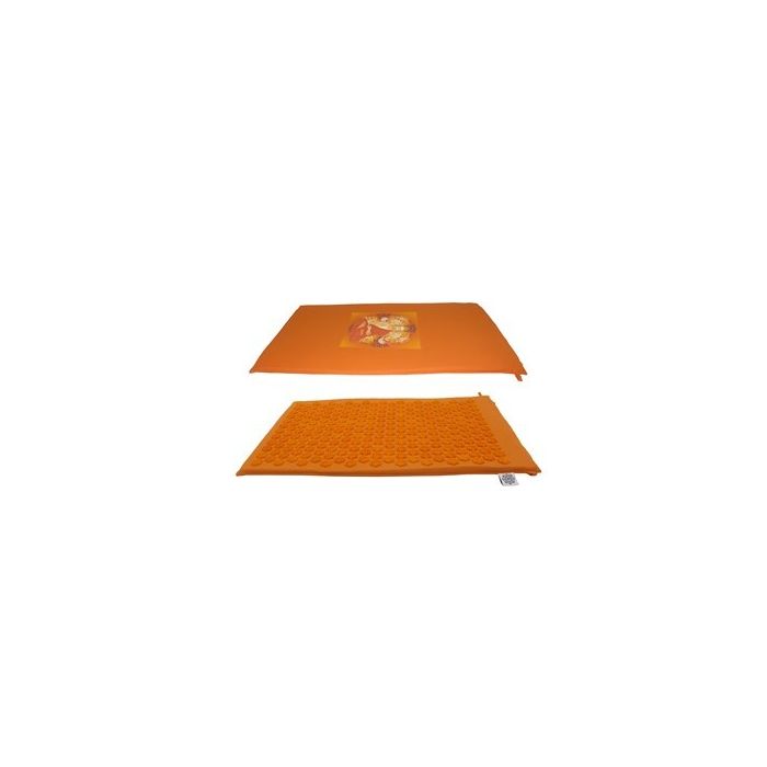 Acupressure Shakti Mat Orange With Orange Spike Buddha