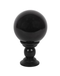 Bola de Cristal Negra grande con Soporte