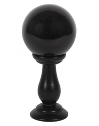 Bola de Cristal Negra con Soporte Pequeña