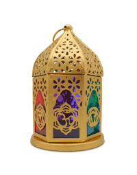 7 Chakras Tealight Holder Lantern