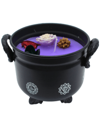 Cauldron Candle Lavender 7 Chakras