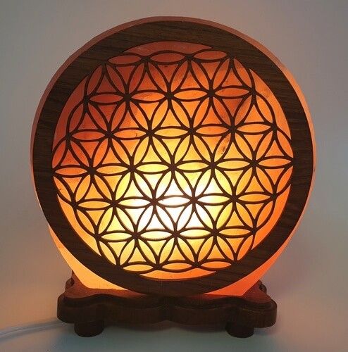 himalayan salt lamp flower