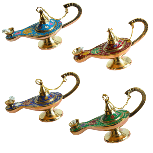 India Overseas Trading BR 1632 Brass Aladdin Magic Lamp 6