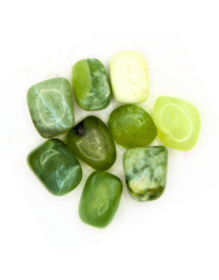 Green Jade 'AB' Tumbled Stones 200 gr