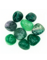 Green Fluorite 'AB' Tumbled Stones 200 gr