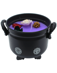 Cauldron Candle Lavender 7 Chakras