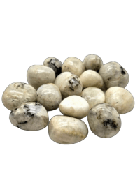 White Labradorite 'A' Tumbled Stones 200 gr