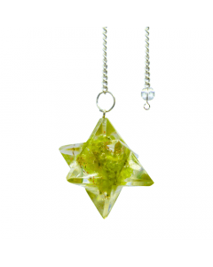 Péndulo Merkaba Orgón Peridoto