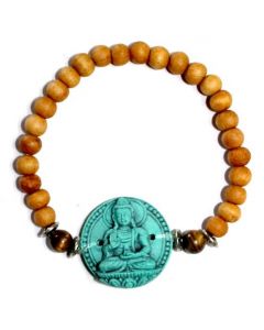 Sandelhout armband Genezende Boedddha