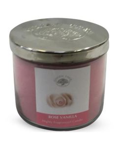 Green Tree Vela con Fragancia Rosa Vainilla 400 Gramos