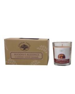 Green Tree Velas Votivas la Bendicion de Buda 55 Gramos