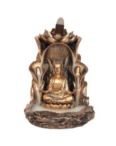 Bronze Buddha Backflow Incense Holder