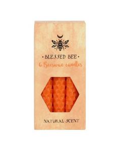 Velas para hechizos Beeswax Naranja Set de 6 un