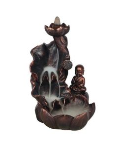 Bronze Effect Buddha Backflow Incense Burner