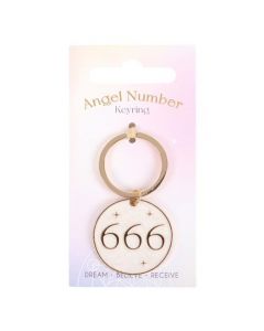 666 Angel Number Keyring