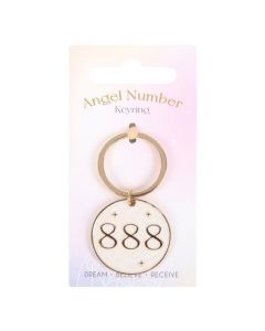 888 Angel Number Keyring