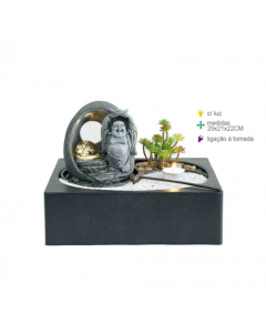 Lucky Buddha Zen Garden Water Fountain