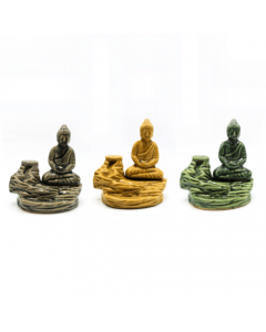 Backflow Incense Burner Meditating Buddha 6 pcs