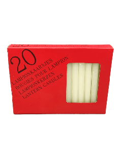 Small White Lantern Candles 20un