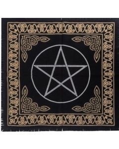 Mantel para Altar Wicca Pentagrama 24x24