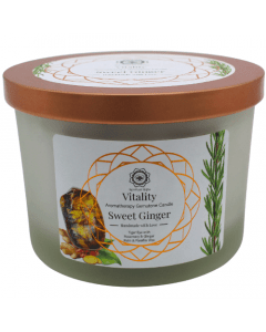 Green Tree Gemstone Candle Vitality Sweet Ginger 256g