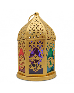 7 Chakras Tealight Holder Lantern