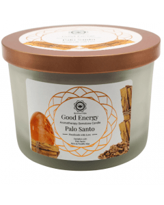 Green Tree Edelsteenkaars Goede Energie Palo Santo 256g