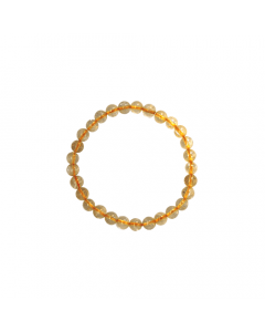 Citrine beaded Bracelet 6 mm