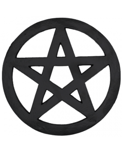 Aluminium Onderzetter Pentagram - Zwart