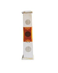 Green Tree Tower Incense Burner White Flower of Life