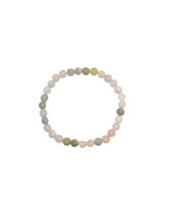 Morganite beaded Bracelet 6 mm