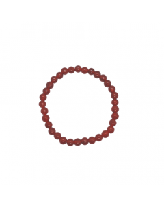 Carnelian beaded Bracelet 6 mm